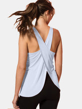 Load image into Gallery viewer, Crisscross Scoop Neck Active Tank