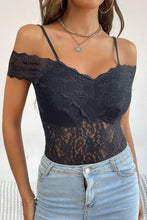 Load image into Gallery viewer, Lace Cold-Shoulder Bodysuit