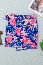 Load image into Gallery viewer, Floral Tied Mini Skirt