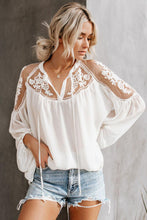 Load image into Gallery viewer, White Invitation Lace Blouse - Alycia Mikay Fashion 