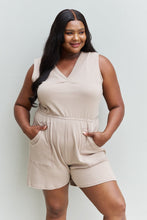 Load image into Gallery viewer, Forever Yours Full Size V-Neck Sleeveless Romper