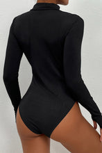 Load image into Gallery viewer, Mock Neck Cutout Long Sleeve Bodysuit