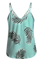 Load image into Gallery viewer, Green Tropical Print Tank Top - Alycia Mikay Fashion 