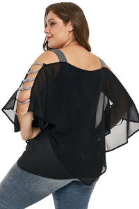 Plus Size - Embellished Sleeves - Alycia Mikay Fashion 