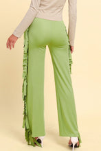Load image into Gallery viewer, Fringe Trim Wide Leg Pants