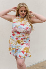 Load image into Gallery viewer, White Birch Full Size Floral Print Halter Woven Dress