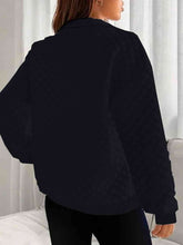Load image into Gallery viewer, Half Zip Collared Neck Sweatshirt