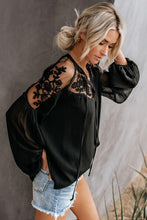Load image into Gallery viewer, Black Invitation Lace Blouse - Alycia Mikay Fashion 
