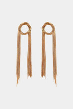 Load image into Gallery viewer, Round Shape Fringed Copper Earrings