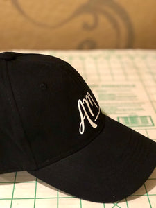Black AM Baseball Cap - Alycia Mikay Fashion 