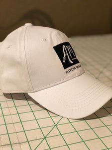 White AM Baseball Cap - Alycia Mikay Fashion 
