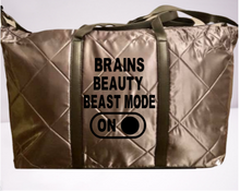 Load image into Gallery viewer, Brains Beauty Weekender / Workout Bag - Alycia Mikay Fashion 