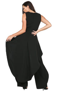 Hi-Low Ruffle Layer Jumpsuit - Alycia Mikay Fashion 