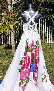 Floral Maxi-Dress - Alycia Mikay Fashion 