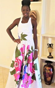 Floral Maxi-Dress - Alycia Mikay Fashion 