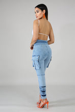 Load image into Gallery viewer, Huggin Tie Waist Jeans - Alycia Mikay Fashion 