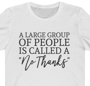 Large Group No Thanks T-shirt - Alycia Mikay Fashion 