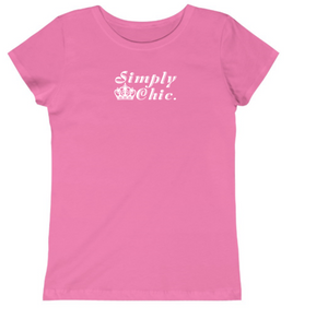 Girls "Simply Chic" Tee - Alycia Mikay Fashion 