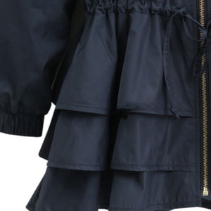 Plus Size Cascading Ruffles Jacket - Alycia Mikay Fashion 