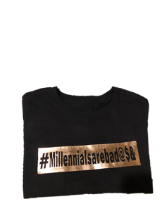 "Millennials Are" Crop T-Shirt - Alycia Mikay Fashion 