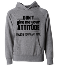 Load image into Gallery viewer, Don&#39;t Give Me Attitude Hoodie - Alycia Mikay Fashion 