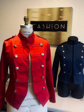 Load image into Gallery viewer, Red Military Jacket