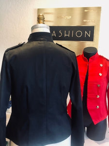 Black Military Jacket - Alycia Mikay Fashion 
