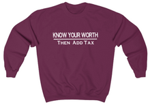 Load image into Gallery viewer, Know Your Worth Sweatshirt