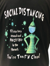 Load image into Gallery viewer, Grinch Social Distancing Christmas T-shirt