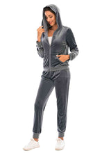 Load image into Gallery viewer, Zip-Up Hooded Jacket and Pants Set