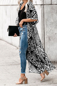 Printed Duster Kimono - Alycia Mikay Fashion 