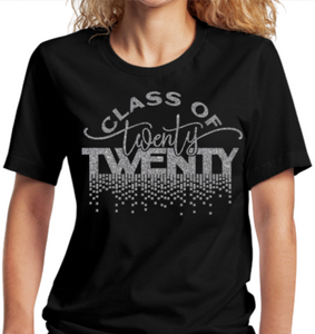 Seniors T-Shirt:  Glitter Class of 2020 Tee - Alycia Mikay Fashion 