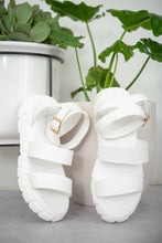 Load image into Gallery viewer, Best Foot Forward Platform Sandals in White