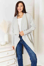 Load image into Gallery viewer, Double Take Open Front Duster Cardigan with Pockets