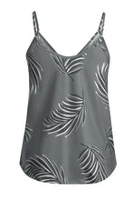 Load image into Gallery viewer, Gray Tropical Print Tank Top - Alycia Mikay Fashion 