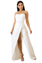 Load image into Gallery viewer, White Asymmetric Jumpsuit - Alycia Mikay Fashion 