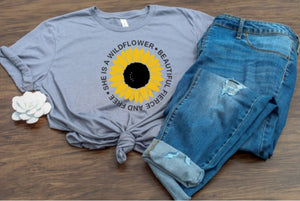 She's A Wildflower T-Shirt - Alycia Mikay Fashion 