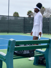 Load image into Gallery viewer, White 3-piece tennis outfit - Alycia Mikay Fashion 