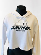 Load image into Gallery viewer, Boujee Savage Cropped Hoodie - Alycia Mikay Fashion 
