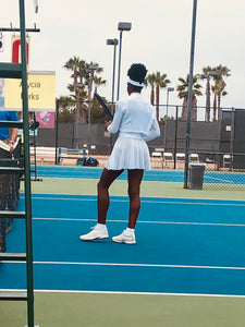 White 3-piece tennis outfit - Alycia Mikay Fashion 