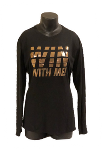 Ladies "Win With Me!" Athletic/Yoga Shirt - Alycia Mikay Fashion 
