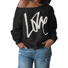 Load image into Gallery viewer, Off the Shouler Long Sleeve Sweatshirt - Alycia Mikay Fashion 