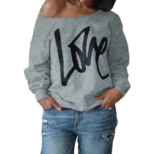 Load image into Gallery viewer, Off the Shouler Long Sleeve Sweatshirt - Alycia Mikay Fashion 