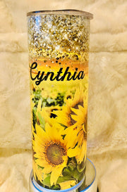 Sunflower Beauty Stainless Steel Tumbler