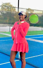 Load image into Gallery viewer, Sunrise Coral Tennis Skirt Set - Alycia Mikay Fashion 
