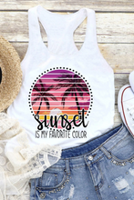 Load image into Gallery viewer, Sunset Is My Favorite Color Tank Top